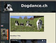 Tablet Screenshot of dogdance.ch